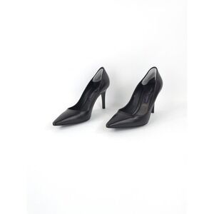 RALPH LAUREN COLLECTION Purple Label Black Celina baby Calf Heels Size 6.5B